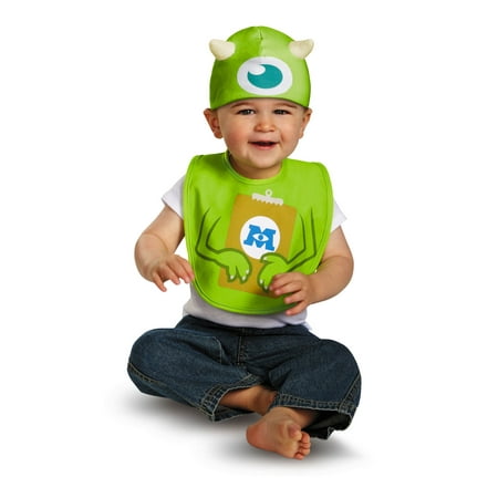 Infant Monsters University Mike Bib & Hat by 58888, 0-6mo