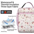 thumbnail image 2 of Tropical Flower and Leaves Insulated Lunch Bag Box Teen Reusable Lunch Bag Lightweight Lunch Tote Portable Bag Office Beach, 2 of 6