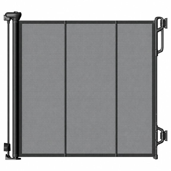 SPACEANY Reinforced Retractable Baby Gate, Mesh Safety Gate for Doorways and Stairs, Fits Openings up to 45 inches Wide, Black