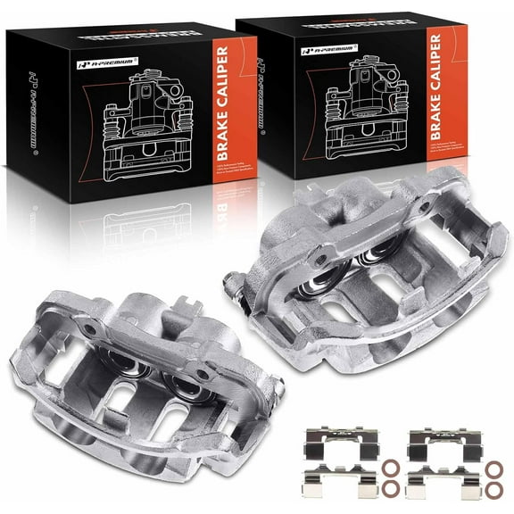 A-Premium Brake Caliper Assembly Compatible with Frontier 1998-2004 Pickup 1995-1997 D21 1992-1994 Front Side 2-PC Set