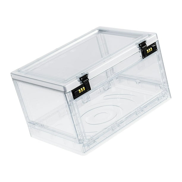 Lockable plastic 2024 storage box
