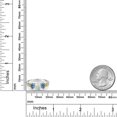 thumbnail image 3 of Gem Stone King 925 Sterling Silver and 10K Yellow Gold Oval White Opal Persian Blue Moissanite and White Diamond 3 Stone Ring for Women (1.93 Cttw, Gemstone October Birthstone, Size 9), 3 of 3