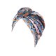 thumbnail image 5 of Turbante africano nudo estilo bohemio Qarigey estampado Floral gorro elástico mujeres, 5 of 6
