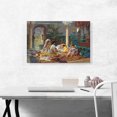 thumbnail image 2 of ARTCANVAS In The Harem 1894 Canvas Art Print by Frederick Arthur Bridgman - Size: 26" x 18" (1.50" Deep), 2 of 9