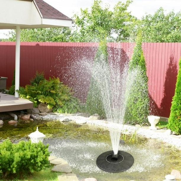 Fuente Bomba de fuente de agua de baño de pájaro de estanque de fuente de energía solar flotante (13 cm)