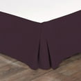 thumbnail image 2 of 100% Egyptian Cotton 1 PCs Box Pleated BedSkirt 21 inches (Purple,Full), 2 of 5