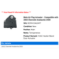 thumbnail image 2 of Main Air Flap Actuator - Compatible with 2002 Chevy Avalanche 2500, 2 of 3
