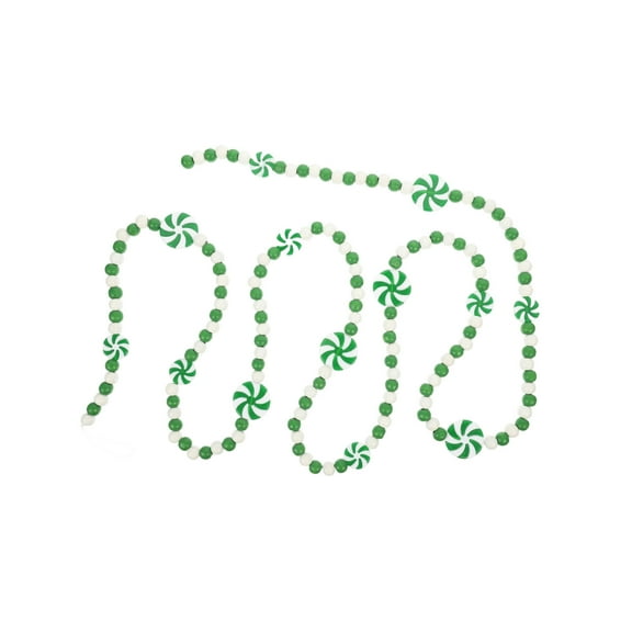 Wooden Bead Garland Handcrafted From Wood And String,Warm Thick Beads With Uncomplicated Natural Texture,Ideal For Tiered Trays Mantels Christmas Trees And Daily