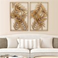 thumbnail image 1 of Spazio 7803-2 Palm Metal Wall Decor, 1 of 1
