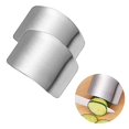 thumbnail image 1 of Daddy Chef Protector de Dedos de Acero Inoxidable Protector de Corte de Cuchillo Herramienta de Rebanada Segura para la Cocina de Mano para Chef - Cocinar Evite Lastimarse al Cortar y Picar, 1 of 5