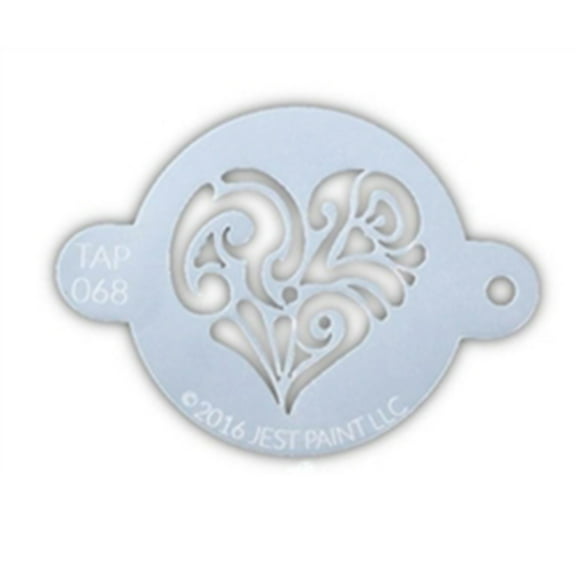 TAP 068 Face Painting Stencil - Ornate Heart