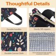 thumbnail image 4 of Pioneer Flower Floral Print Pattern Insulated Lunch Bag for Women & Adults,Large Portable Soft Cooler Lunch Bag,Thermal Food Storage Tote with Pearl Cotton,8.66L,8.75x5.75x9.5 Inch, 4 of 6