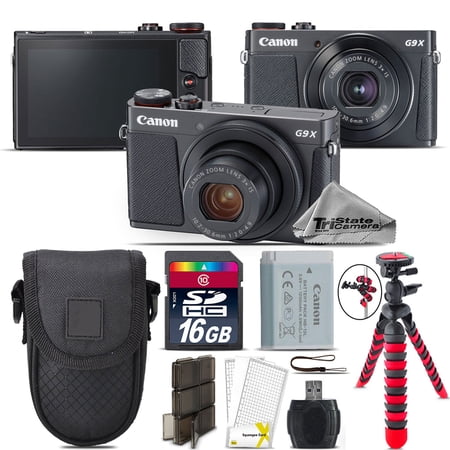 Canon PowerShot G9 X Mark II Digital DIGIC 7 WiFi Camera + 50  Tripod - 16GB Kit