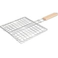 thumbnail image 4 of Dvumao Kitchen Accessories, Stainless Steel Barbecue Clip Outdoor Wooden Handle Barbecue Net Fish Clip Bread Clip Meat Clip Barbecue Tool, Gifts for Man, 4 of 9