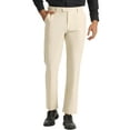 thumbnail image 1 of Pantalones recortados para hombre Pantalones de vestir hasta el tobillo de color sólido con parte delantera plana y ajuste delgado Beige 30, 1 of 6