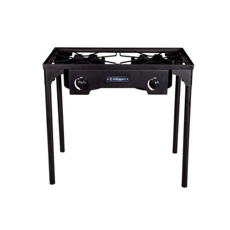 Stansport 2 Burner Cast Iron Stove with Stand