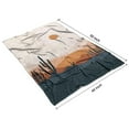 thumbnail image 4 of Mid Century Boho Mountain Cactus Desert Flannel Blanket Plush & Cozy Blanket Throw for Winter Autumn,40x50 Inch Decorative Bed Throw Blanket Christmas Easter, 4 of 5