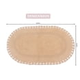 thumbnail image 3 of Home Weavers Hampton Crochet Bath Mat 100% Cotton Bathroom Rugs Set, Washable Rug, Extra Soft and Absorbent bath Rug, Kitchen Mat, Bath Mat Set, Bath Floor Mat Reversible, 24"x40" Rectangle, Linen, 3 of 5