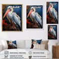 thumbnail image 4 of Designart "Peach Ivory Seabird" Animals Floater Framed Wall Art Print, 4 of 7