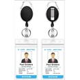 thumbnail image 5 of Lot de 2 Porte-Identité avec Pince – Dévidoirs d'Identité Rétractables Robustes – Porte-Cartes d'Identité Transparent Rétractable – Porte-Identité à Lanière Verticale avec Mousqueton, 5 of 5