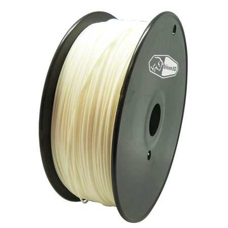 bison3D Filament for 3D Printing, 1.75mm, 1kg/roll, White (Best Flexible 3d Filament)