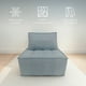 thumbnail image 3 of Ilios Innova | Sillón Individual Turin Gris, Tapizado de Lino y Espuma con Estructura Memory Foam, Diseño Moderno., 3 of 9