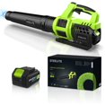 thumbnail image 2 of Steelite 21V Cordless Leaf Blower,120 MPH 480 CFM,Electric Lightweight Blower with 4.0Ah Battery Pack and Charger,for Lawn Care, Patio Cleaning, Blowing Leaves and Dust, 2 of 7