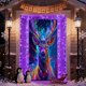 thumbnail image 5 of Cubierta de Puerta Navideña Fluorescente | Decoración Navideña con Estampado de Papá Noel | Pancarta de Poliéster de 90 X 180 Cm | Decoración Navideña con Estampado Brillante para Interiores y Exteri, 5 of 6