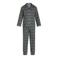 thumbnail image 2 of Fruit of the Loom Men's Long Sleeve Cotton Pajama Top and Pants Sleep Set, 2-Piece, Sizes S-4XL, 2 of 4