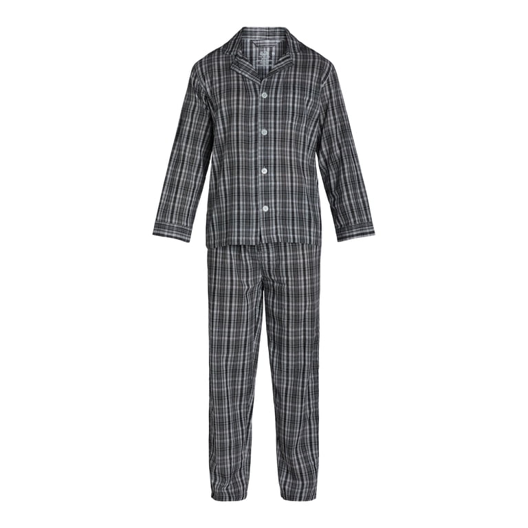 Fruit of the Loom Men's Long-Sleeve Cotton Pajama Set photo 2