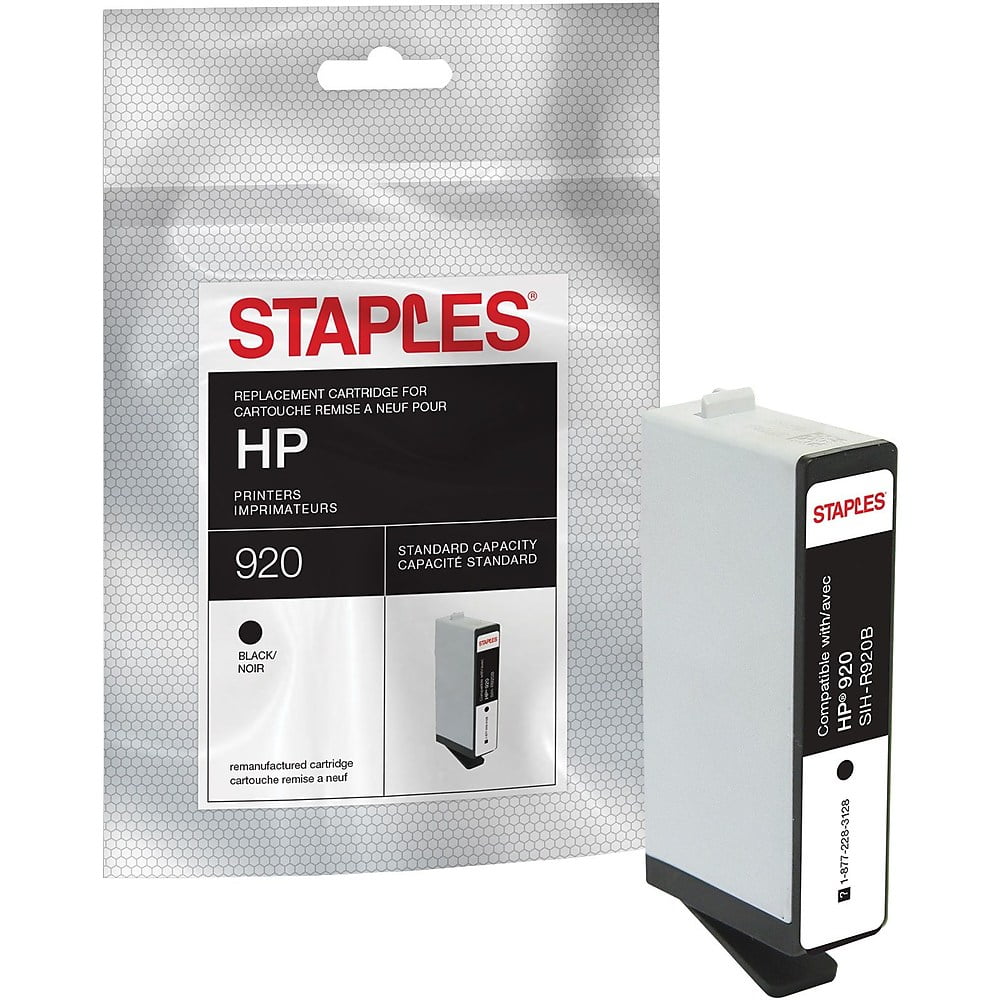 Staples Remanufactured Ink Cartridge Replacement for HP 920 (Black