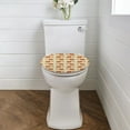thumbnail image 2 of ZUXONGSY Thanksgiving Pumpkin Toilet Lid Dust Cover Decorative Round Elongated Toilet Lid Covers with Elastic Edge Maple Leaf Easy to Install Toilet Lid Cover Thanksgiving Decor, 2 of 6