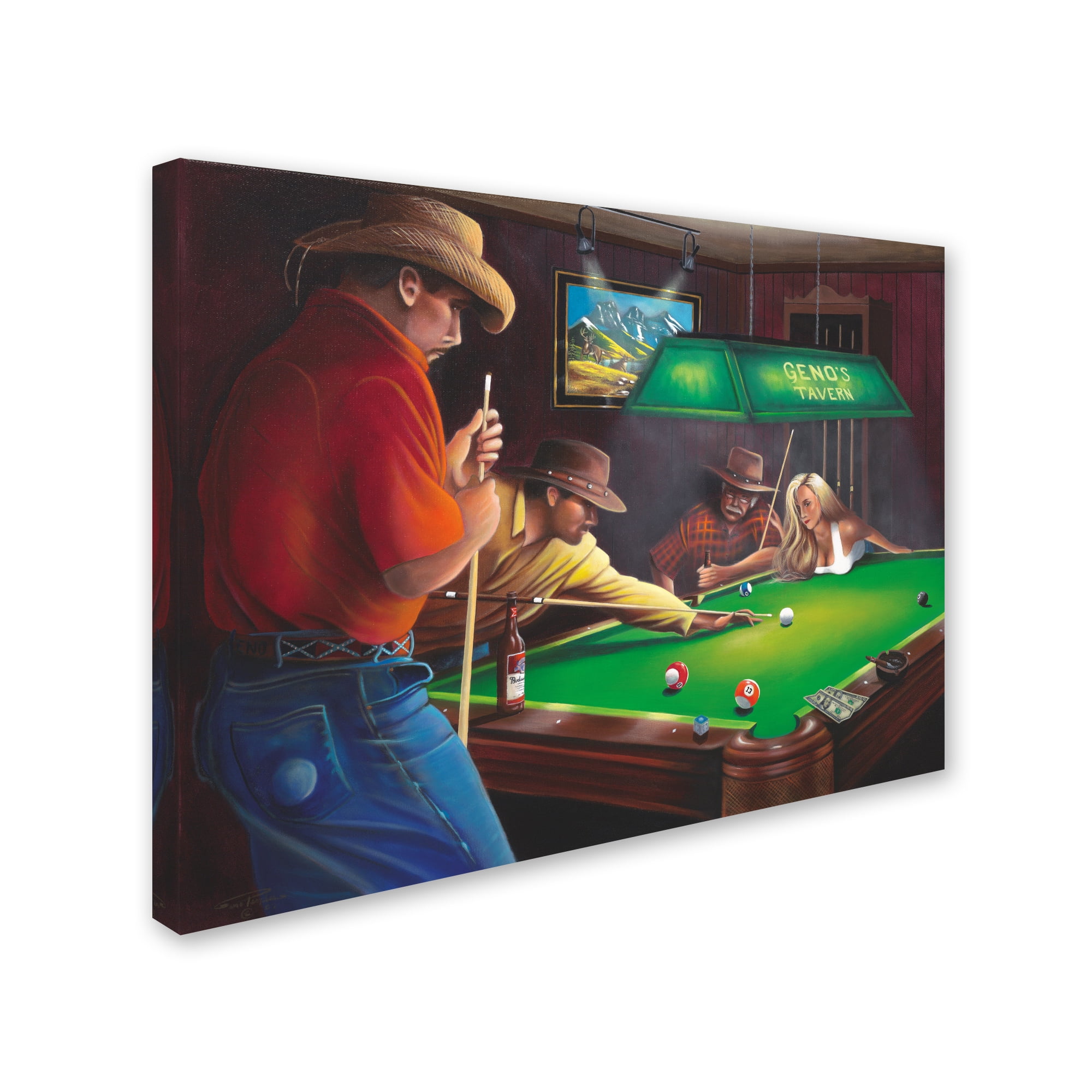Trademark Fine Art 'The Shot' Canvas Art by Geno Peoples