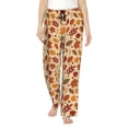 thumbnail image 1 of Fotbe Autumn Leaves 2 Pantalones de Pijama para Mujer, Pantalones de Dormir, Pantalones Pj con Cordón y Bolsillos-XX-Large, 1 of 6