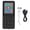 Black, variant on Suodoka MP3 MP4 Player Bluetooth 5.0 Super Thin 1.8 Inch Color Screen HiFi Music Video Digital Audio Player 128GB Expandable Memory Portable Media Player Voice Recorder E-Book Support Black