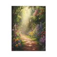 thumbnail image 2 of CozyNet Pathway Through Serene Gardens Glowing With Divine Light & Vibrant Flowers God Care Wall Art Prints With Frame Canvas Perfect for Living Room & Bedroom, Ready to Hang, Wall Decor 12"x16", 2 of 10