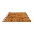 thumbnail image 2 of Ahgly Company Machine Washable Indoor Rectangle Oriental Orange Industrial Area Rugs, 7' x 9', 2 of 4