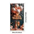 thumbnail image 2 of Balloons Banner Glitter Champagne Celebration Backdrop for Birthday Party Indoor Decor Photo Prop, 2 of 7