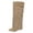 Beige, variant on Suede Knee High Boots with Adjustable Buckle Strap, for Fall Winter Fashion, Comfortable Heeled Booties, Womens Boots