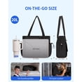 thumbnail image 6 of Complete 3-in-1 Bow Tote Set: Yoga Bag with Wet Pocket & Mat Holder for Work Commute Gym Travel, 6 of 8