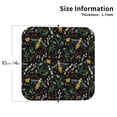 thumbnail image 3 of Kll Square Drink Coasters Set Of 4,Pu Leather Absorbent Coasters Set Decorative Coffee Cup Coasters Housewarming Gift For Home Decor-Wasp And Florals, 3 of 9