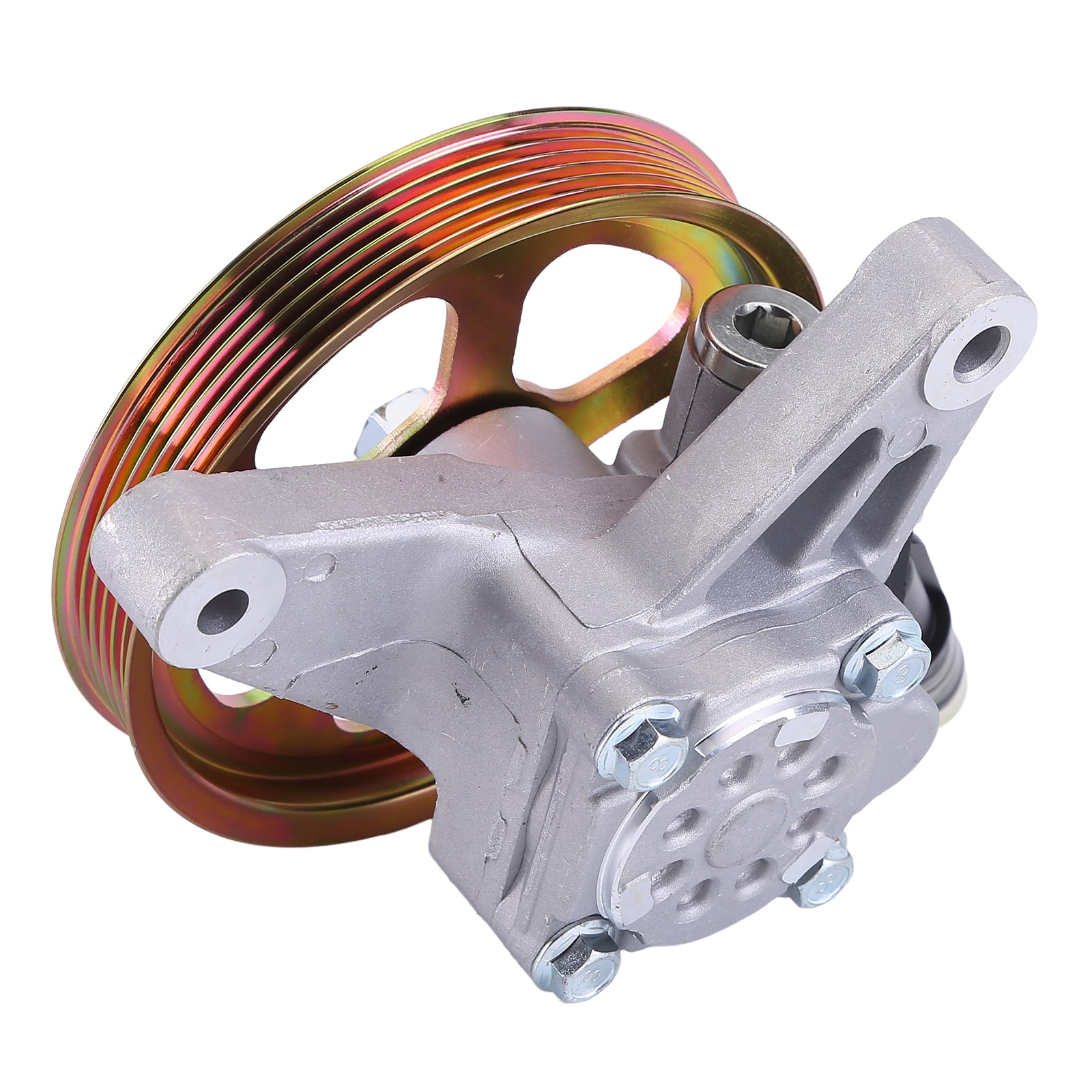 Guwzn Power Steering Pump w/ Pulley Compatible for 2008-2012 Honda Accord Crosstour Pilot V6 3.5L