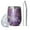 Purple Orange White, variant on 12oz Stemless Wine Tumblers Purple Orange White Butterfly Pattern Vacuum Insulated Stainless Steel Travel Tumbler Cups Mug with Lid and Straw for Champaign,Cocktail,Beer with Cleaning Brush