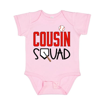

Inktastic Cousin Squad Baseball and Bat Gift Baby Boy or Baby Girl Bodysuit