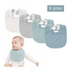 thumbnail image 2 of Baberos Impermeables Para Bebe  4 Piezas Belug Azul, Gris, Verde y Blanco, 2 of 5