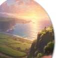thumbnail image 3 of Designart "Paradise by the Seaside III" Modern Landscape Beach Metal Round Art Living Room, 3 of 5