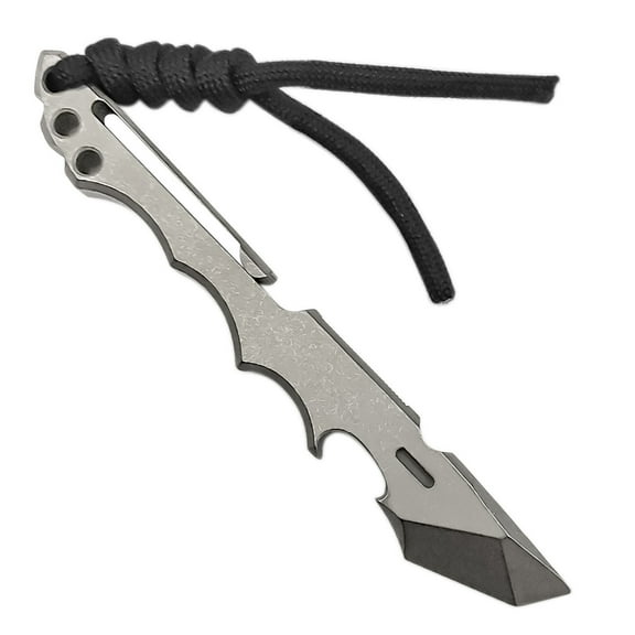 Titanium Pry Bar Multifunctional Tool Crowbar EDC with Pocket Clip