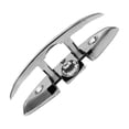 thumbnail image 4 of 6 Inch Marine Grade Boat Stainless Steel 316 Folding Pull Cleat Dock Deck Hardware Wire Rope Cleat, 4 of 5