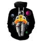 thumbnail image 2 of Sudadera con capucha y cremallera de astronauta espacial para hombres y mujeres, sudaderas casuales con estampado 3D, sudaderas de manga larga para niños, sudaderas de gran tamaño, ropa de calle, 2 of 5