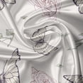 thumbnail image 5 of Ambesonne Entomology Valance Pack of 2, Butterflies and Blooms, 42"X18", Pale Eggshell Pale Pink, 5 of 5